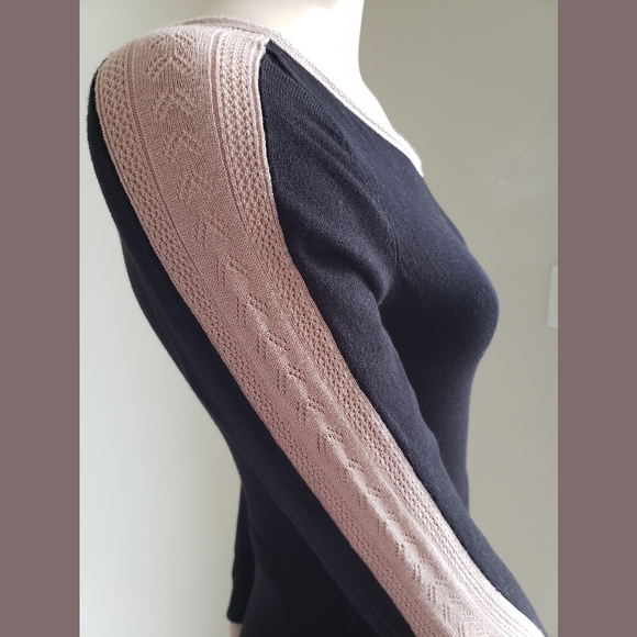 RW&Co Black Sweater Dress With Pink Details NWT - Picture 5 of 9